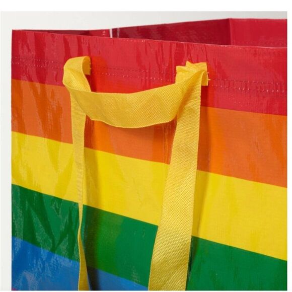 Ikea Extra-Large Rainbow Shopping Bags  2‎ Pack Fast Shipping LBGTQ - Picture 4 of 6